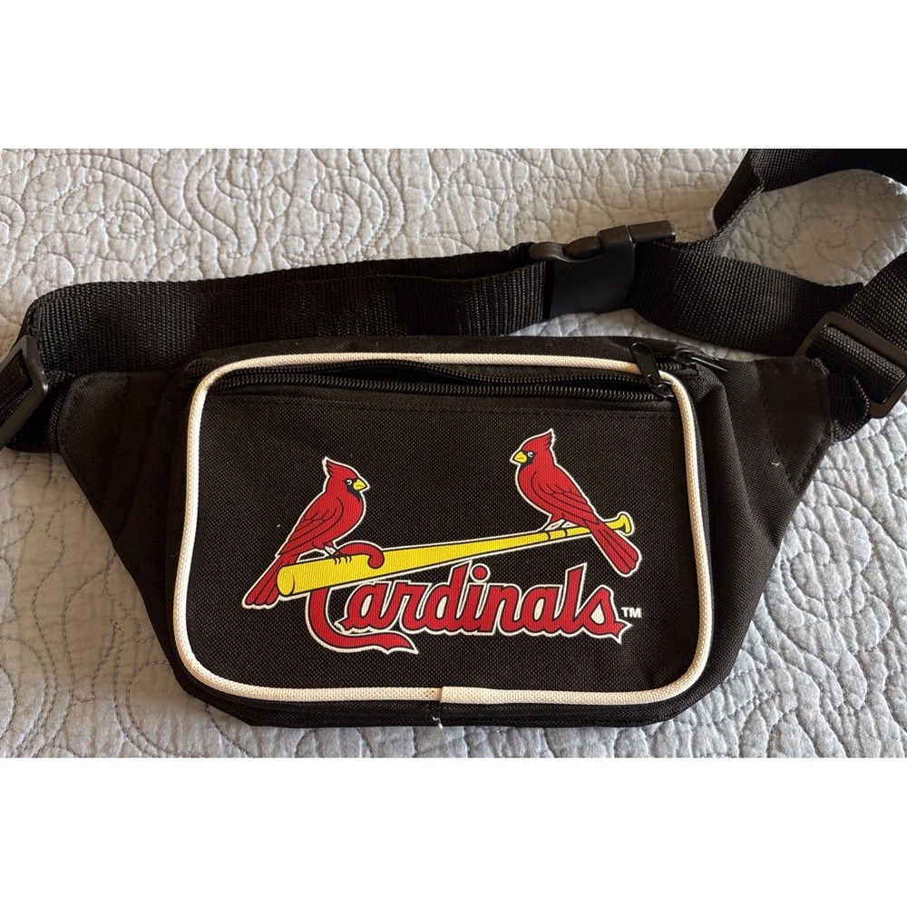 St. Louis Cardinals MLB Genuine Merchandise Fanny Pack OS Black Baseball